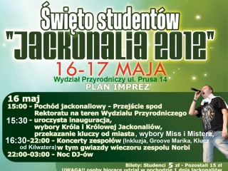 Jackonalia 2012 w Siedlcach - juwenalia siedlce norbi program Uniwersytet Przyrodniczo Humanistyczny