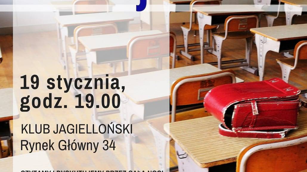 Noc Książki - przyjdź na pierwsze w tym roku spotkanie w Klubie Jagiellońskim