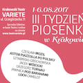 Nadchodzi trzecia edycja festiwalu Tydzień Piosenki w Krakowie - przegląd, wydarzenie, Teatr Variete