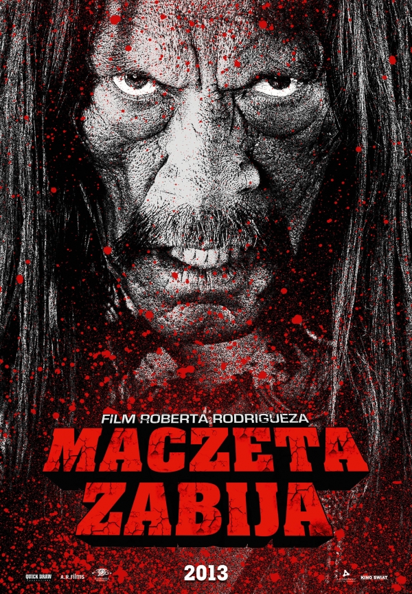 Maczeta zabija  - polski plakat