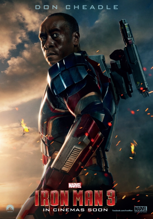 Iron Man 3 - Don Cheadle plakat