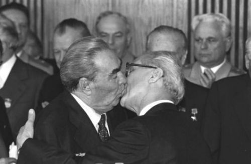 Leonid Breżniew i Erich Honecker