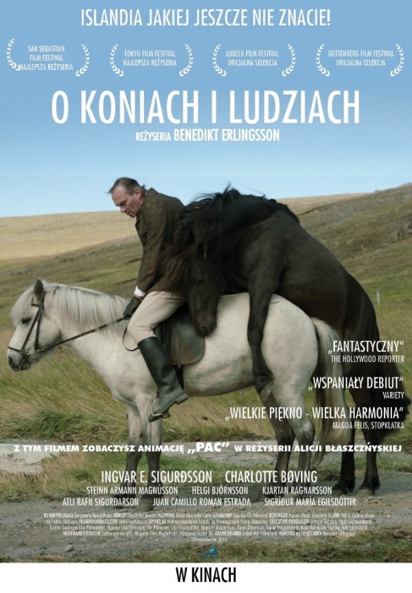 O koniach i ludziach - polski plakat