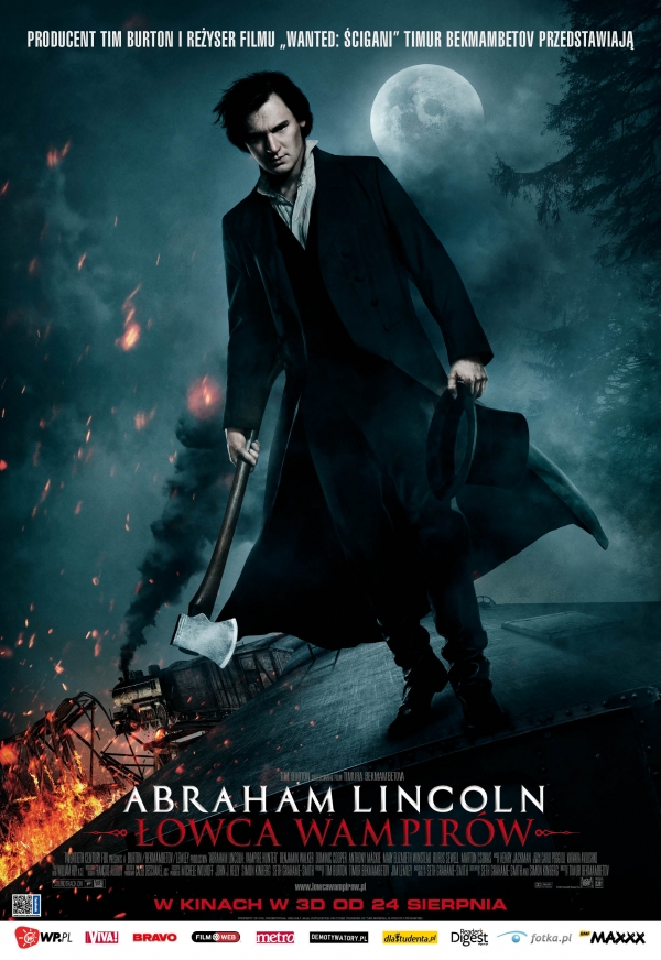 Abraham Lincoln: Łowca wampirów 3D - polski plakat