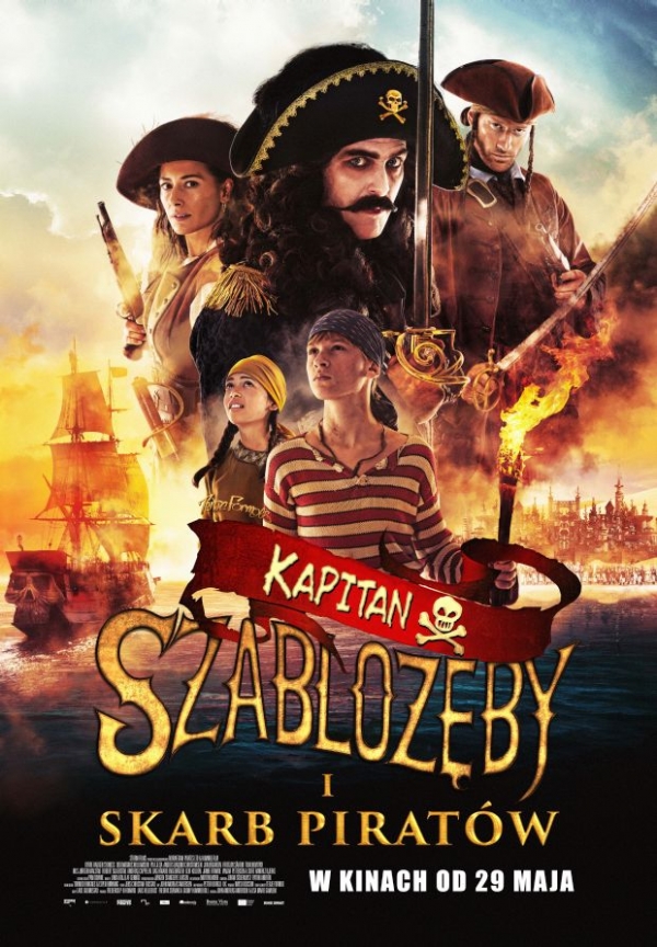 Kapitan Szablozęby i skarb piratów - polski plakat