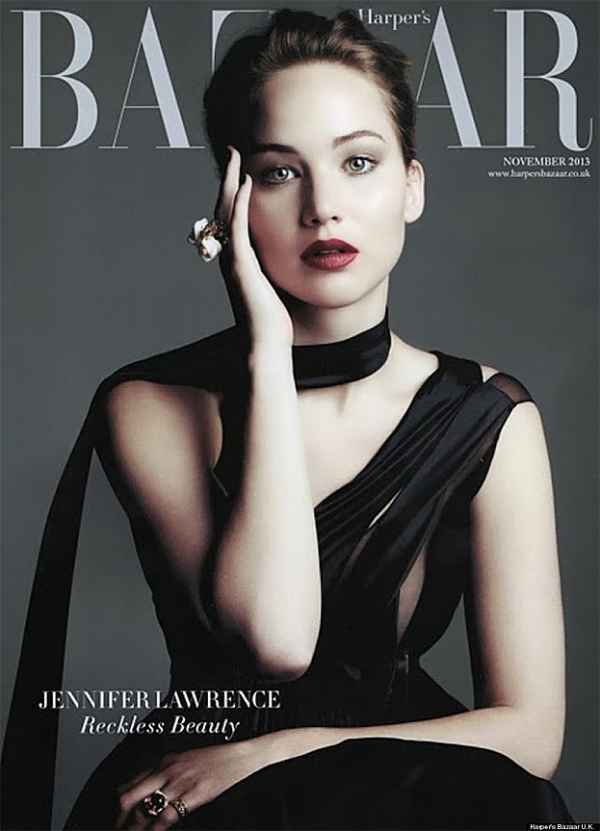 Jennifer Lawrence na okładce Harper's Bazaar  - Zdjęcie nr 1