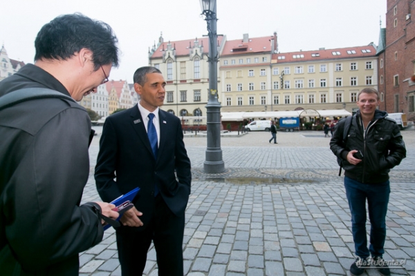 Louis Ortiz jako Barack Obama we Wrocławiu  - Zdjęcie nr 4