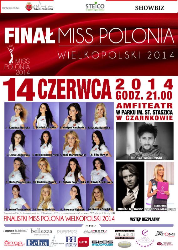 Miss Polonia Wielkopolski 2014 - plakat