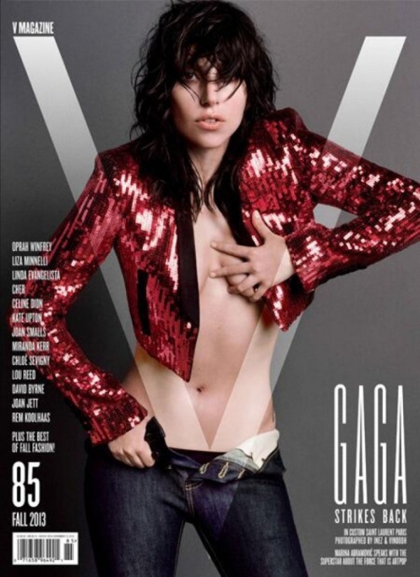 Odchudzona Gaga w nagiej sesji dla V Magazine  - Zdjęcie nr 1