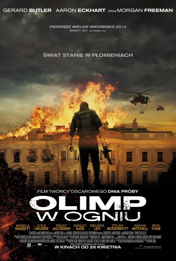 Olimp w ogniu - polski plakat