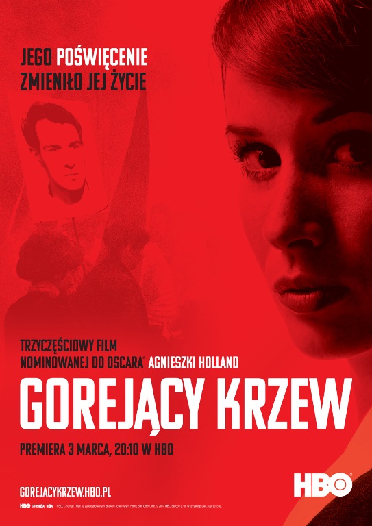 Gorejący krzew - polski plakat