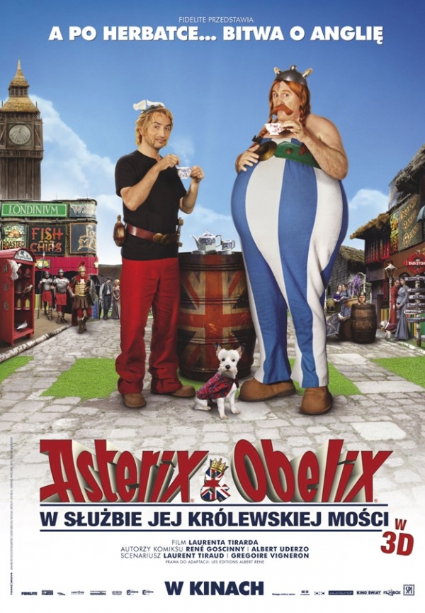 Asterix i Obelix: W slużbie Jej Królewskiej Mości - polski plakat