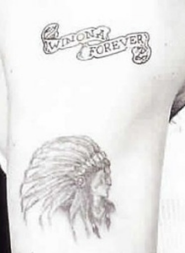 Tatuaż Johnny'ego Deppa dla Winony Ryder. Teraz już tak nie wygląda