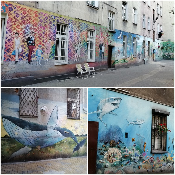 Najciekawsze murale we Wrocławiu - podwórko przy ulicy Roosvelta