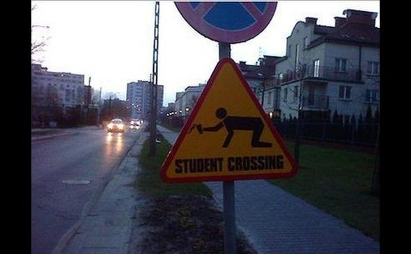 Student crossing