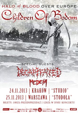 Children of Bodom + Decapitated + Medeia
