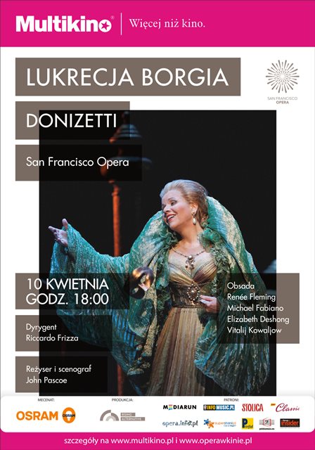Lukrecja Borgia - transmisja opery w Multikinie