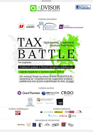 Konkurs "Tax Battle"