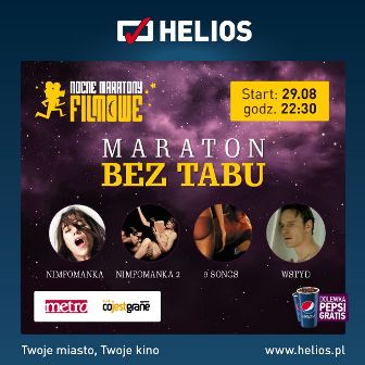 Maraton "Bez Tabu" w kinie Helios Magnolia Park