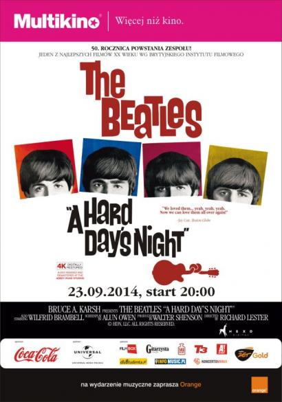 Szalona komedia z The Beatles "A Hard Day ‘s Night" w Multikinie