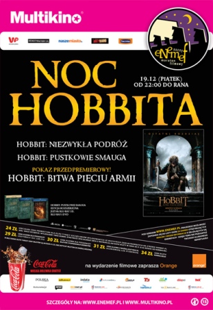 ENEMEF: Noc Hobbita z przedpremierą Bitwy Pięciu Armii  