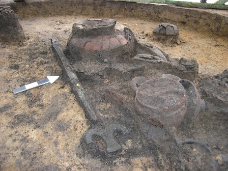Wystawa w Muzeum Archeologicznym - odkrycie grobów z epoki żelaza