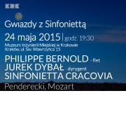 Gwiazdy z Sinfoniettą: P. Bernold, J. Dybał, Sinfonietta Cracovia