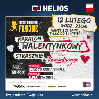 Maraton Walentynkowy w kinach Helios