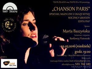 Chanson Paris - recital z piosenkami Edith Piaf
