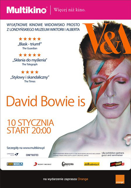 "David Bowie is" z Muzeum Wiktorii i Alberta w Multikinie