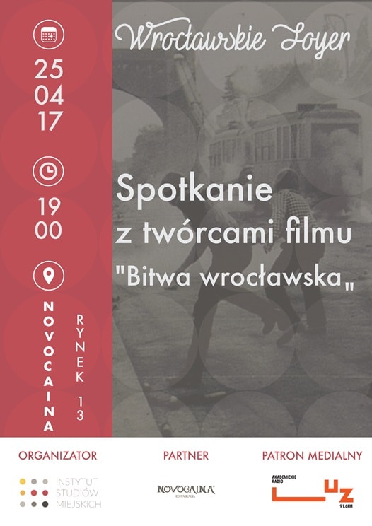 Wrocławskie foyer - spotkanie z twórcami filmu "Bitwa wrocławska"