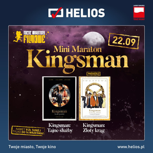 Mini Maraton Kingsmana w kinach Helios