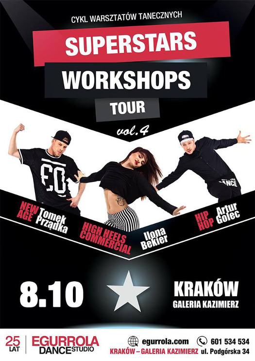Superstars Workshops Tour po raz pierwszy w Krakowie