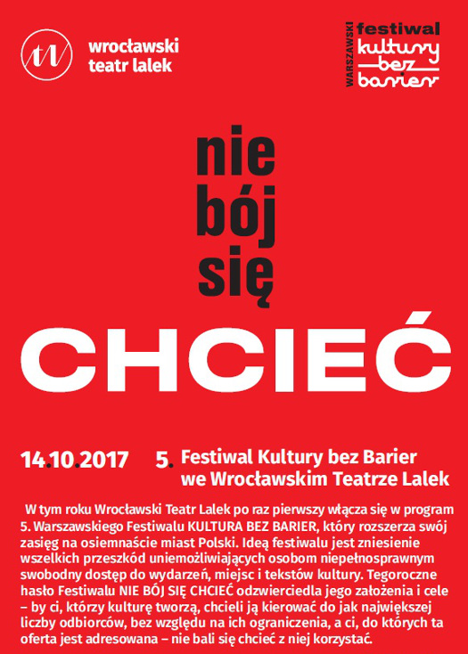 Festiwal Kultura bez barier we Wrocławskim Teatrze Lalek