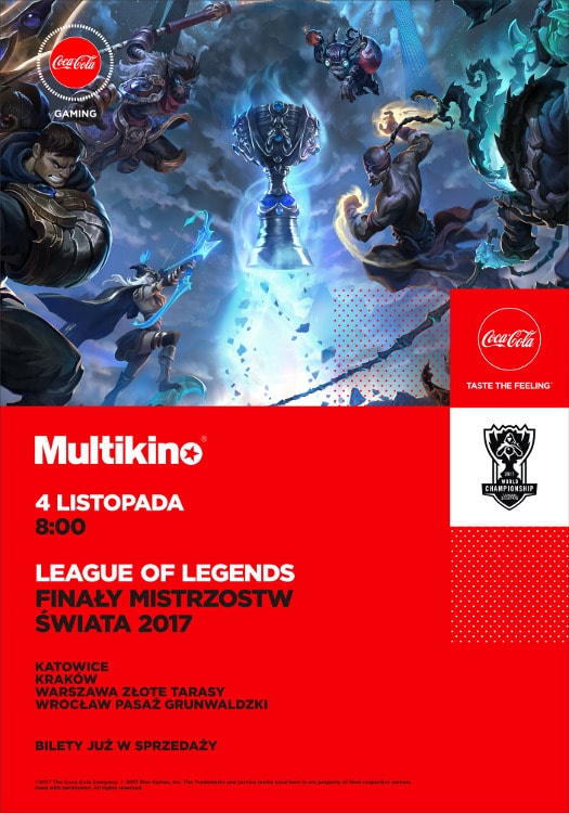 League Of Legends - Finały Mistrzostw Świata 2017 w Multikinie
