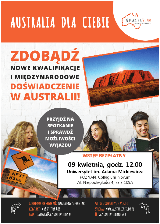 Australia dla Ciebie - spotkanie w Poznaniu