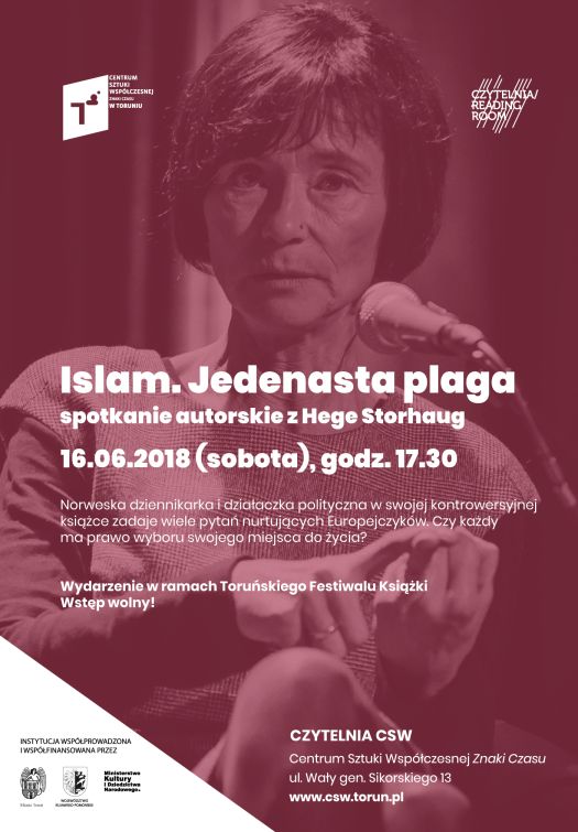 Spotkanie z Hege Storhaug, autorką książki "Islam. Jedenasta plaga"