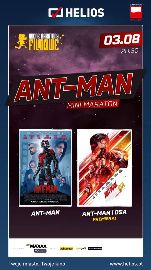 Mini Maraton Ant-Mana w kinach Helios