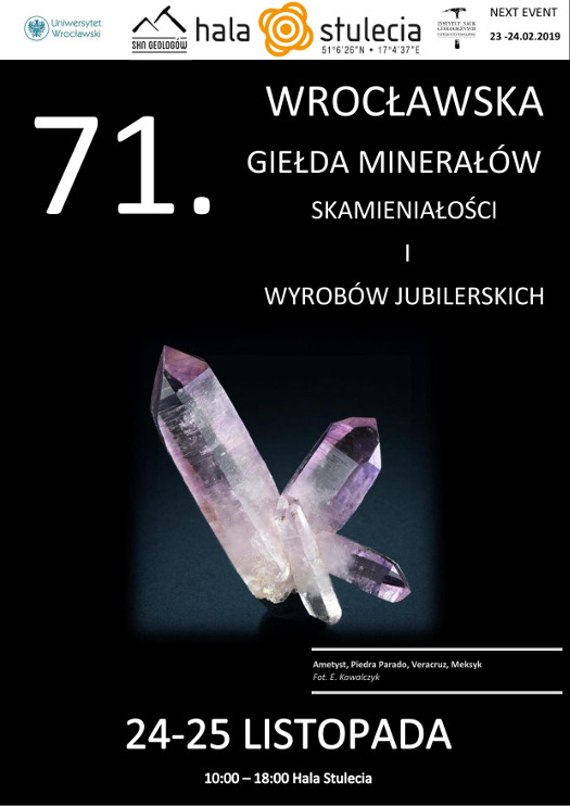 71. Wrocławska Giełda i Wystawa Minerałów