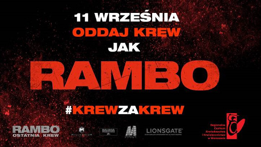"Rambo: Ostatnia krew" - Krew za krew - akcja krwiodawstwa 