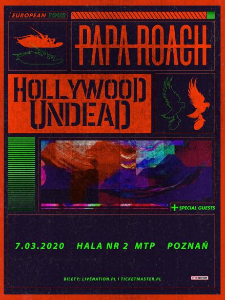 Papa Roach i Hollywood Undead na wspólnym koncercie w Polsce