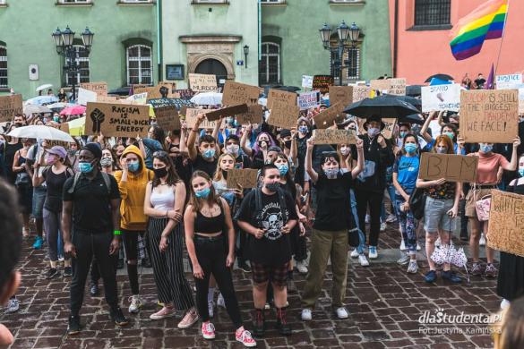 Protest Black Lives Matter w Krakowie