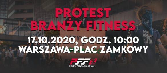 Protest branży fitness w Warszawie