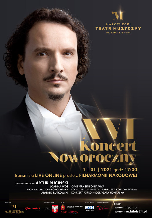 XVI Koncert Noworoczny live online prosto z Filharmonii Narodowej