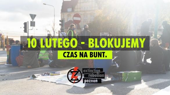 Redukujcie emisje, nie Prawa Człowieka - blokada w Poznaniu 