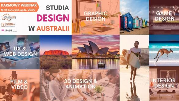 Studia Designu w Australi - weż udział w darmowym webinarze!