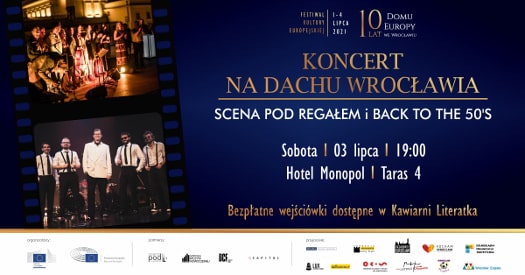 Koncert na dachu Wrocławia. Scena pod Regałem & Back to the 50's