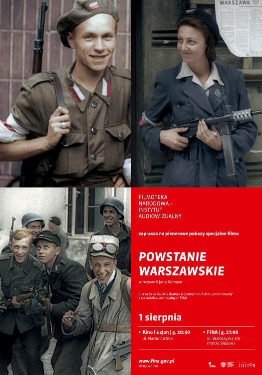 Powstanie Warszawskie - plenerowe pokazy filmu 