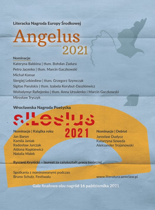 Finał nagród literackich Angelus i Silesius 2021