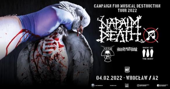 Napalm Death + Doom, Siberian Meat Grinder, Show Me The Body